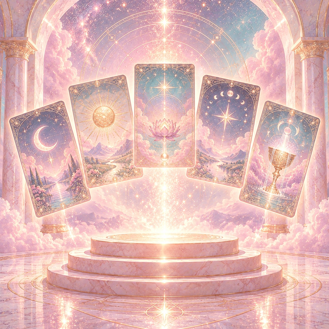 Lectura integral de Tarot en directo mediante videollamada.
